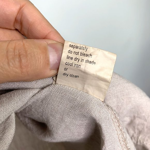 ELENA BALDI Italian 100% Natural Linen Dress Sz XS - Picture 9 of 9